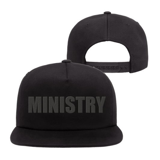 Ministry (Bold Black Logo) Snapback Cap